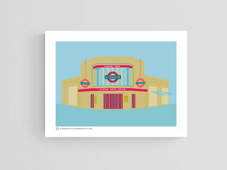 South London Underground Station Art Print (various locations)