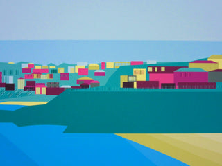 Clifftop Homes, Sydney Seaside Art Print