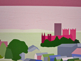 Durham From The Train Art Print