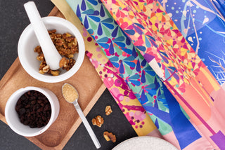 Forest Scene in Four Seasons Tea Towel