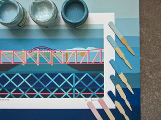 Bridges Over The Tyne, Newcastle Print