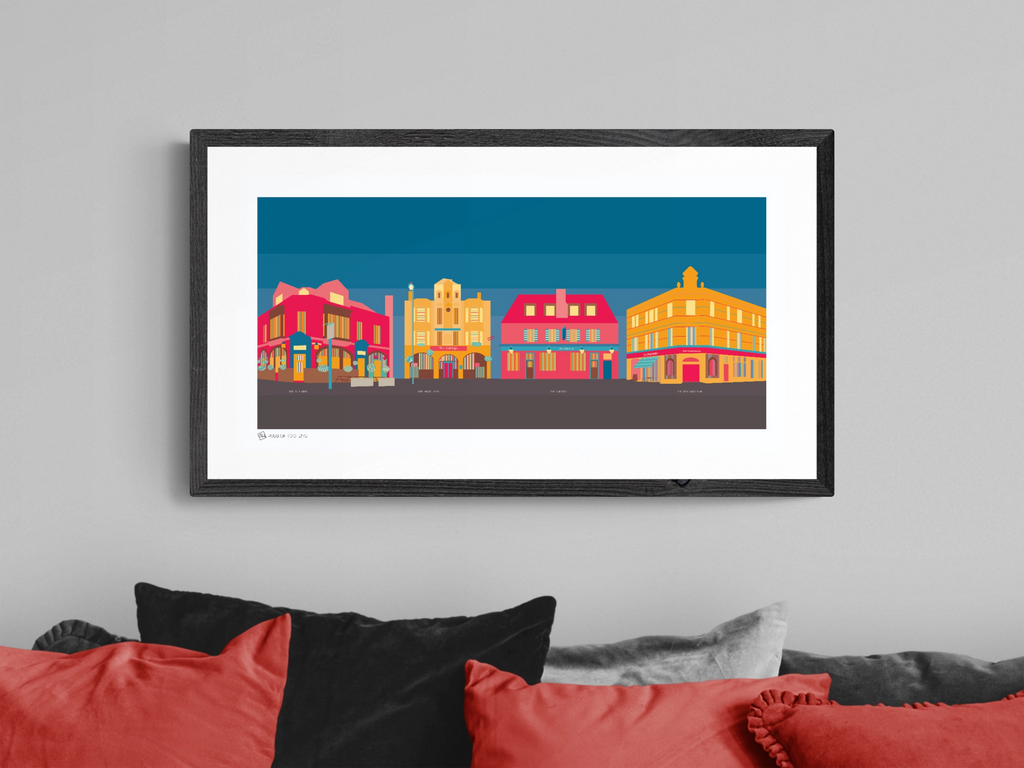 Pubs of Tooting Art Print — South Island Art