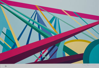 Building Bridges Bright Abstract Art Print