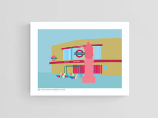South London Underground Station Art Print (various locations)