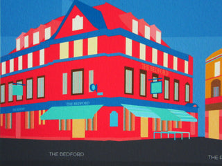 Close up of Pubs of Balham illustration showing The Bedford.