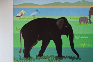 Elephant Safari Art Print