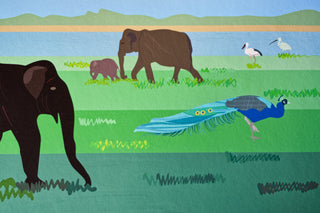 Elephant Safari Art Print