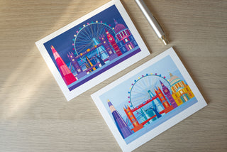 Iconic London Landmarks Greetings Card