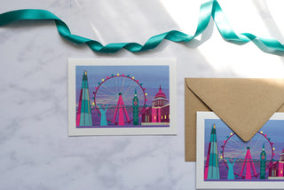 London Landmarks Greetings Card