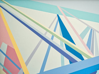 Building Bridges Pastels Abstract Art Print
