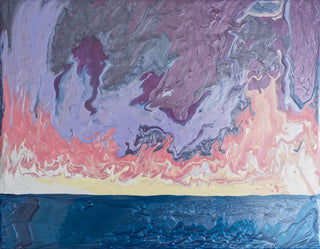 Night Sky Original Fluid Painting