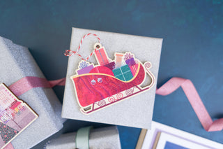 Christmas Sleigh Tree Decoration