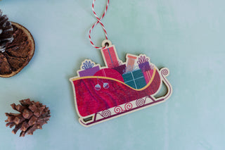 Christmas Sleigh Tree Decoration