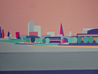 Southbank From The River Art Print