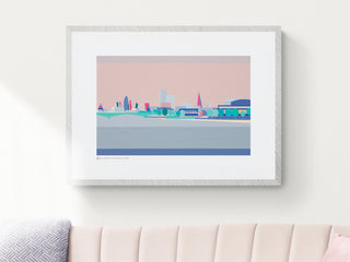 Southbank From The River Art Print