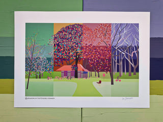 Seasons on Tooting Bec Common Art Print