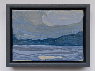 Winter Sky I - mini original abstract painting