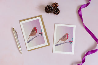 Christmas Robin Greetings Card