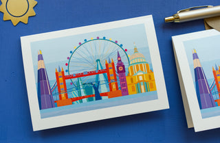 Iconic London Landmarks Greetings Card