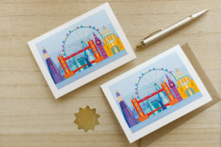 Iconic London Landmarks Greetings Card