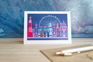Iconic London Landmarks Greetings Card