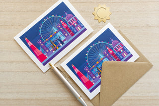 Iconic London Landmarks Greetings Card